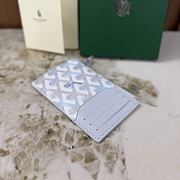 Goyard Bourbon Zipped Card Holder Multicoloured Polar Blue - 12.5x1x8.4cm - 2
