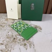 Goyard Bourbon Zipped Card Holder Multicoloured Meadow Green - 12.5x1x8.4cm - 5