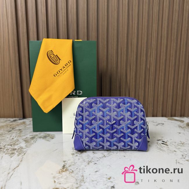 Goyard Vendome Cosmetic Pouch Multicoloured Blueberry Purple - 18x7x13.5cm - 1