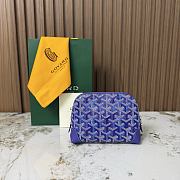 Goyard Vendome Cosmetic Pouch Multicoloured Blueberry Purple - 18x7x13.5cm - 1