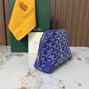 Goyard Vendome Cosmetic Pouch Multicoloured Blueberry Purple - 18x7x13.5cm - 5