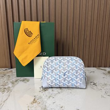 Goyard Vendome Cosmetic Pouch Multicoloured Polar Blue - 18x7x13.5cm