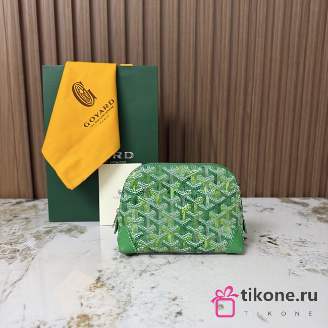 Goyard Vendome Cosmetic Pouch Multicoloured Meadow Green - 18x7x13.5cm - 1
