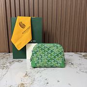 Goyard Vendome Cosmetic Pouch Multicoloured Meadow Green - 18x7x13.5cm - 3