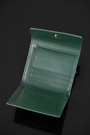 Chanel Classic Small Flap Wallet Crocodile Embossed Calfskin & Gold-Tone Metal Green - 10.5x11.5x3cm - 4