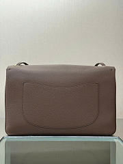 Chanel Maxi Flapbag Grained Calfskin & Gold Metal Dark Khaki - 38.5x26x11cm - 2