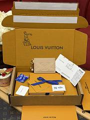 LV Charms Card Holder Monogram Empreinte Leather Hazelnut M28995 - 10.2x7.3x0.3cm - 1
