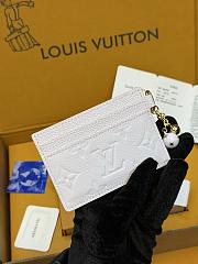 LV Charms Card Holder Monogram Empreinte Leather Sweet Lavender M29250 - 10.2x7.3x0.3cm - 2
