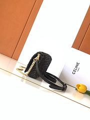 Celine Multipochette In Raffia Black - 23x11x4cm - 6