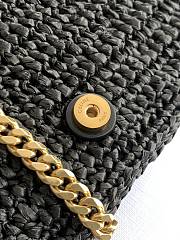 Celine Multipochette In Raffia Black - 23x11x4cm - 4
