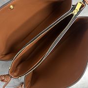 Celine Trio Flap In Triomphe Canvas And Lambskin Miel - 22.5x13x3.5cm - 6