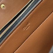 Celine Trio Flap In Triomphe Canvas And Lambskin Miel - 22.5x13x3.5cm - 4