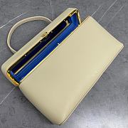 Celine Rectangle In Supple Calfskin Deep Ivory - 24x14x6cm - 3
