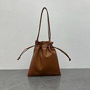 Celine Small Crystal Pouch In Lambskin Brown - 29x32x0.5cm - 1