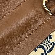 Celine Small Crystal Pouch In Lambskin Brown - 29x32x0.5cm - 6