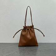 Celine Small Crystal Pouch In Lambskin Brown - 29x32x0.5cm - 5
