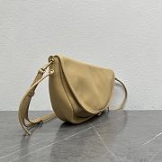 Celine Halfmoon Soft Triomphe Bag In Supple Shiny Lambskin Beige - 46x19x10cm - 6