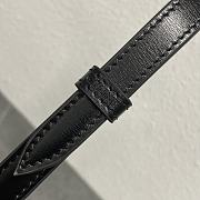 Celine Small Besace Strap Triomphe In Supple Calfskin Black - 12x3.5x8cm - 2