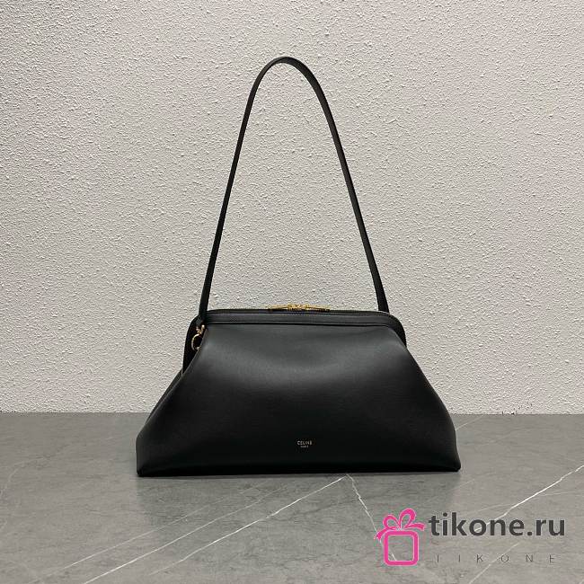 Celine Doctor's Pouch In Supple Natural Calfskin Black - 35x18x18cm - 1