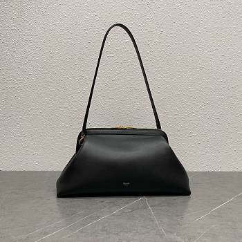 Celine Doctor's Pouch In Supple Natural Calfskin Black - 35x18x18cm