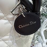 Dior Mini Lady Dior Bag with Chain Latte and Black Cannage Lambskin - 17x15x7cm - 4