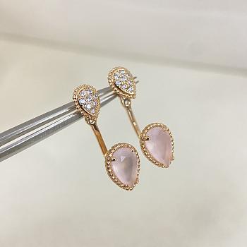 Boucheron Serpent Bohème Single Stud Earring S And XS Motifs Pink 
