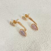 Boucheron Serpent Bohème Single Stud Earring S And XS Motifs Pink  - 2