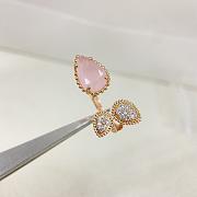 Boucheron Serpent Bohème Ring 3 Motifs Pink Quartz - 4