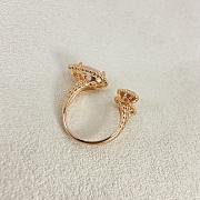 Boucheron Serpent Bohème Ring 3 Motifs Pink Quartz - 2
