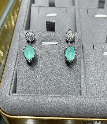 Boucheron Serpent Bohème Single Stud Earring S And XS Motifs Pear Aquaprase