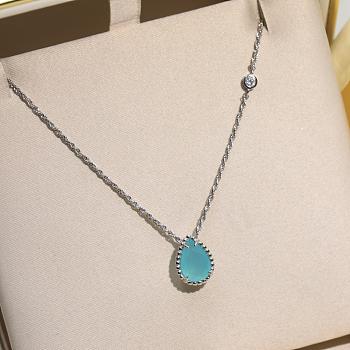 Boucheron Serpent Bohème Pendant XS Motif Pear Aquaprase