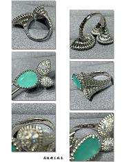 Boucheron Serpent Bohème Ring 3 Motifs Pear Aquaprase - 5