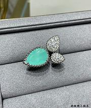 Boucheron Serpent Bohème Ring 3 Motifs Pear Aquaprase - 2