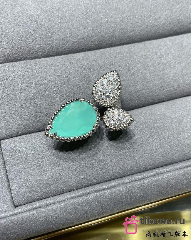 Boucheron Serpent Bohème Ring 3 Motifs Pear Aquaprase - 1