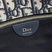 Medium Dior Médaillon Flap Bag Blue Dior Oblique Jacquard - 23x16x6.5cm - 2