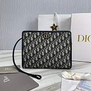30 Montaigne Dea Pouch Blue Dior Oblique Jacquard - 26x20x7cm - 1