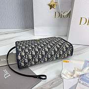 30 Montaigne Dea Pouch Blue Dior Oblique Jacquard - 26x20x7cm - 3
