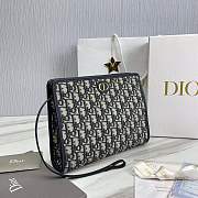 30 Montaigne Dea Pouch Blue Dior Oblique Jacquard - 26x20x7cm - 4