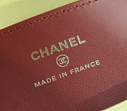 Chanel Clutch with Leather Strap Grained Shiny Calfskin & Gold-Tone Metal Light Yellow - 17x11.5x5cm - 3