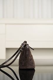 Chanel Clutch with Leather Strap Suede & Gold-Tone Metal Brown -  26x14x8.5cm - 2