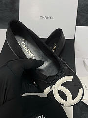 Chanel Ballet Flats Lambskin Black & White G47163 - 3