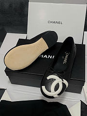 Chanel Ballet Flats Lambskin Black & White G47163 - 5