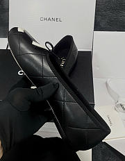 Chanel Ballet Flats Lambskin Black & White G47163 - 6
