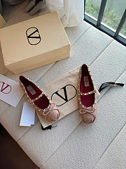 Valentino Mary Jane Rockstud Nappa Ballerina Phard 5mm - 1