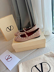 Valentino Mary Jane Rockstud Nappa Ballerina Phard 5mm - 4