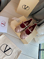 Valentino Mary Jane Rockstud Nappa Ballerina Phard 5mm - 3