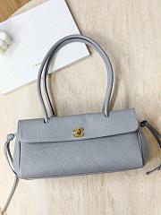 Chanel Small Tote Grained Calfskin & Gold-Tone Metal Gray - 30.5x15x11.5cm - 5