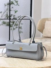 Chanel Small Tote Grained Calfskin & Gold-Tone Metal Gray - 30.5x15x11.5cm - 3