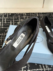 Prada Canvas Pumps Black 45mm 1I444O - 6