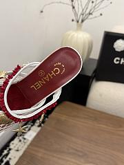 Chanel Mules Mesh, Cotton, Lambskin, Resin & Metal White 90mm G47157  - 6